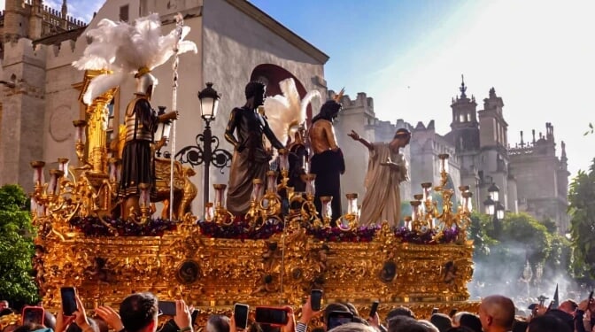 Iconic Holy Week processions in Seville vividly portray the Passion