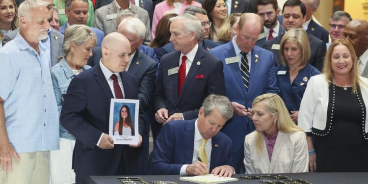 Georgia Gov. Brian Kemp signs 'Riley Gaines Act,' banning transgender athletes in female sports