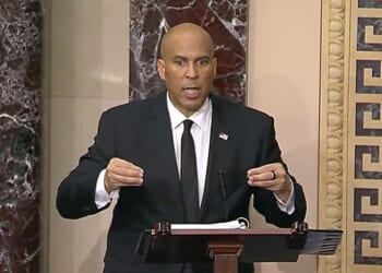 Cory Booker’s Record 25 Hour Filibuster Overshadowed by Dem Party’s All-Time Low 21% Approval Rating – Twitchy