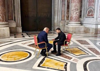 Trump, Zelenskyy discuss hopes for ‘lasting peace’ amid pope’s funeral