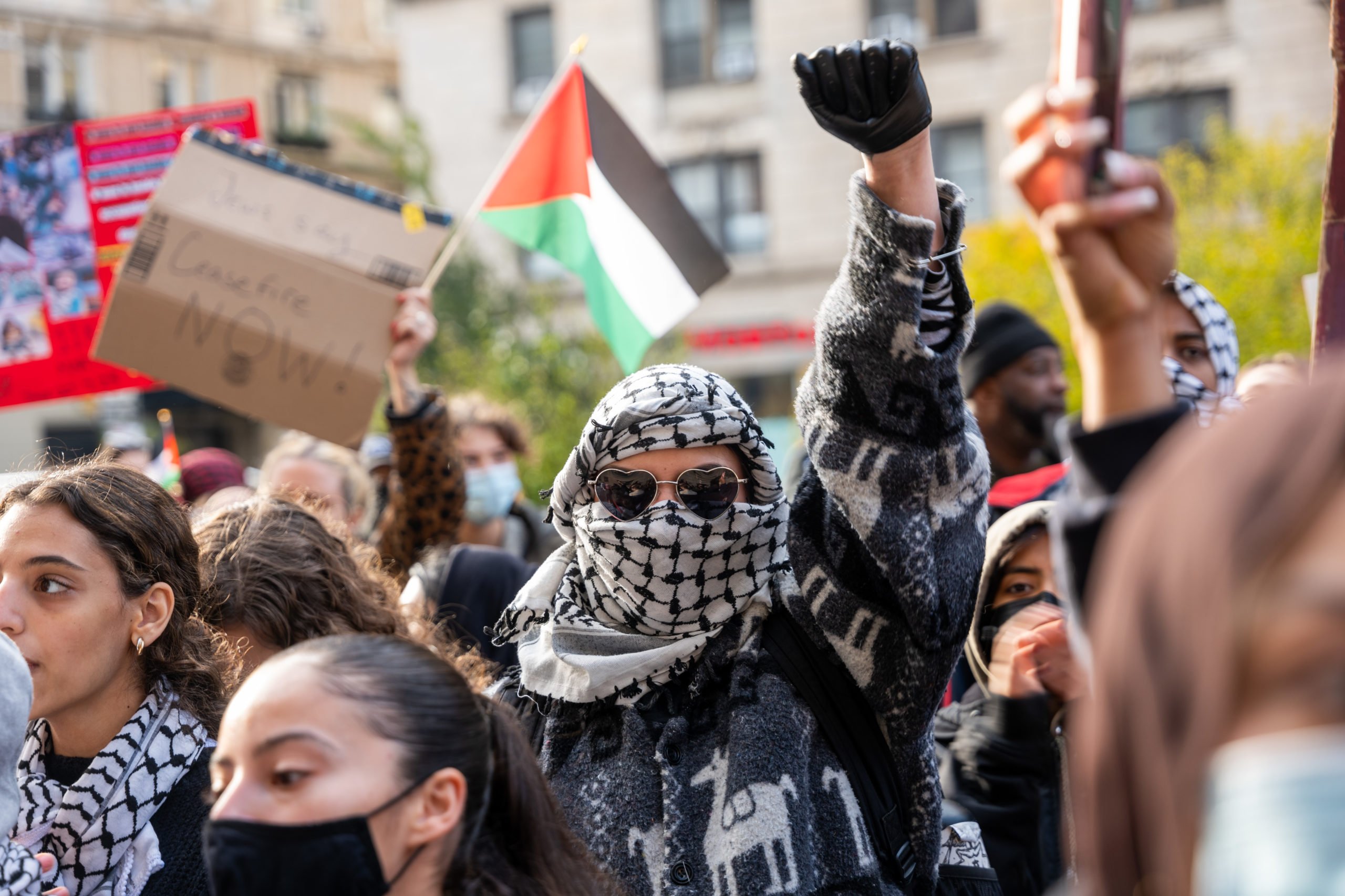 Pro-Palestinian Rally Held On Columbia University Campus