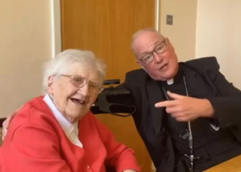 Cardinal Timothy Dolan visits 100-year-old nun who taught him to ‘love and serve the Lord’