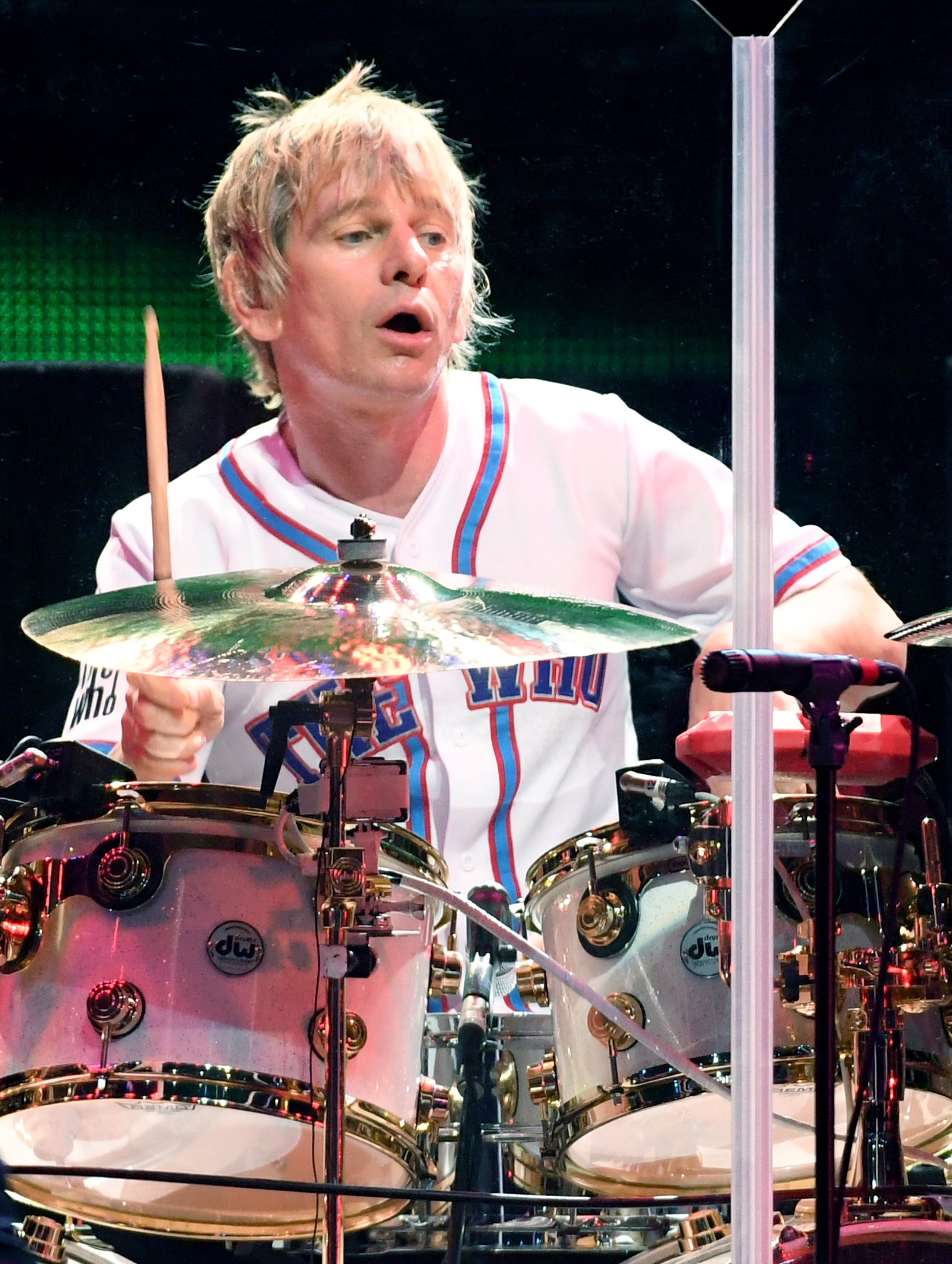 LAS VEGAS, NV - JULY 29: Touring drummer Zak Starkey of The Who performs on the first night of the band's residency at The Colosseum at Caesars Palace on July 29, 2017 in Las Vegas, Nevada. (Photo by Ethan Miller/Getty Images)