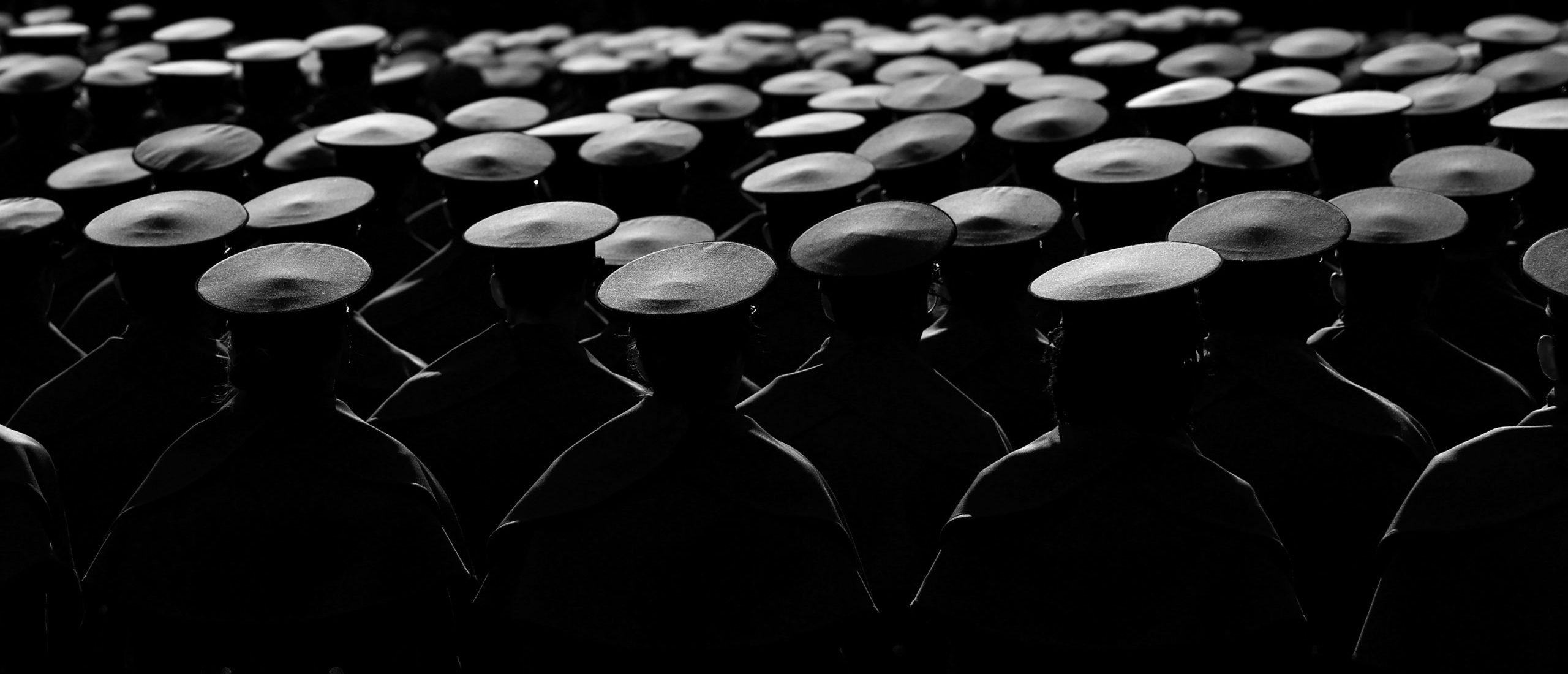 The Army Corp of Cadets march on the field before the 125th America's Game between the Army Black Knights and the Navy Midshipmen at Northwest Stadium on December 14, 2024 in Landover, Maryland. (Photo by Patrick Smith/Getty Images)