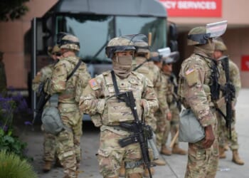 National Guard troops arrive in Los Angeles after violent protests against immigration authorities