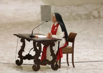 ‘Eternity is before us,’ nun says to Pope Leo XIV in jubilee speech