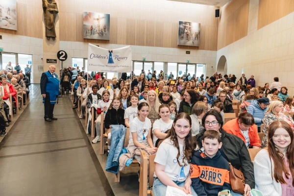 Since the rally began in 1985, it has attracted increasingly larger crowds. This year’s rally included a youth conference and a prayer vigil in the basilica to welcome the feast of Pentecost on June 8, 2025. Credit: Photo courtesy of the All Ireland Rosary Rally
