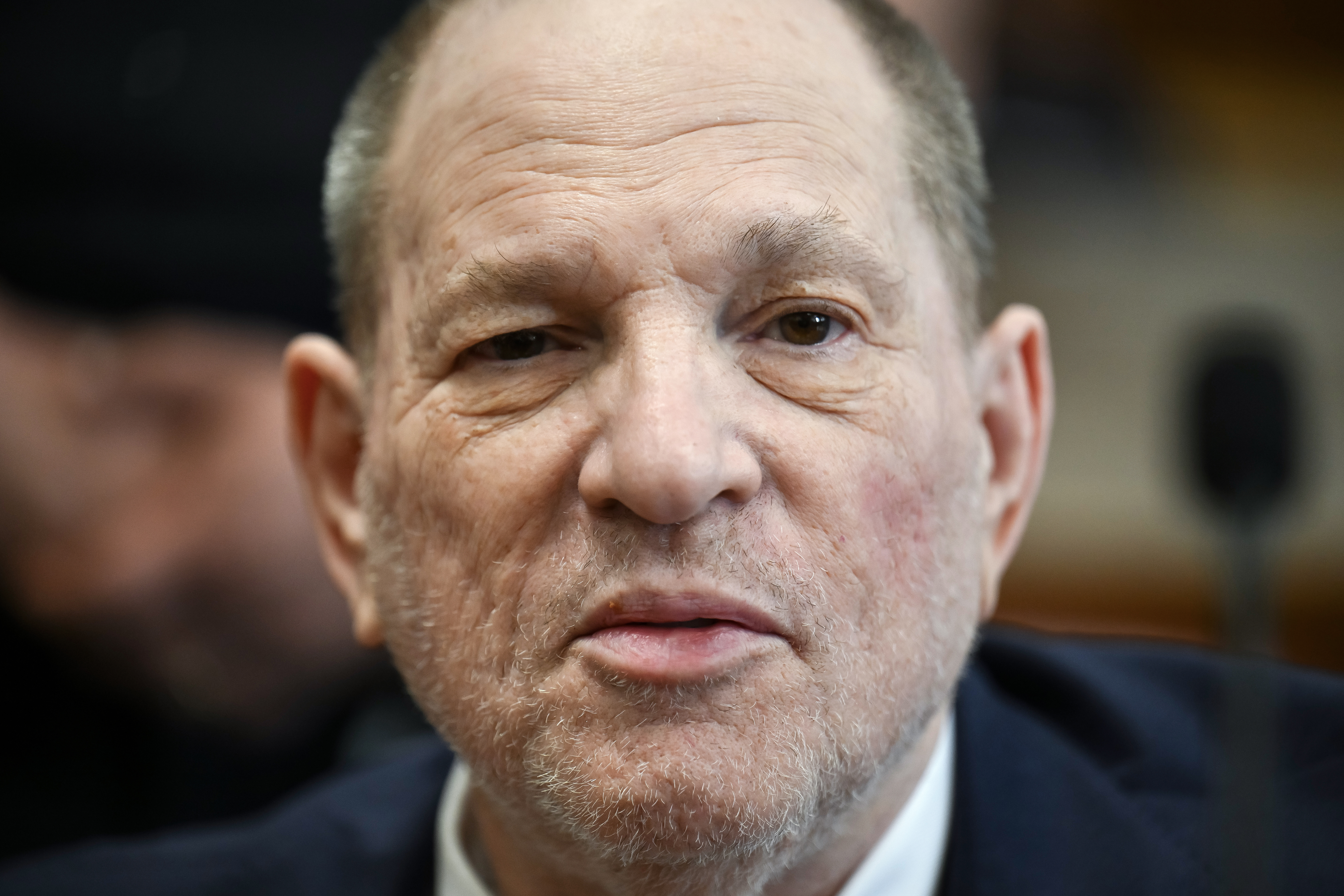 NEW YORK, NEW YORK - JUNE 11: Former film producer Harvey Weinstein appears for his retrial as the jury deliberates at Manhattan Criminal Court on June 11, 2025 in New York City. Weinstein faces a retrial on rape and sex assault charges for which a previous 2017 conviction was overturned by an appeals court that ruled the way witnesses were handled was unlawful. (Photo by Angela Weiss-Pool/Getty Images)