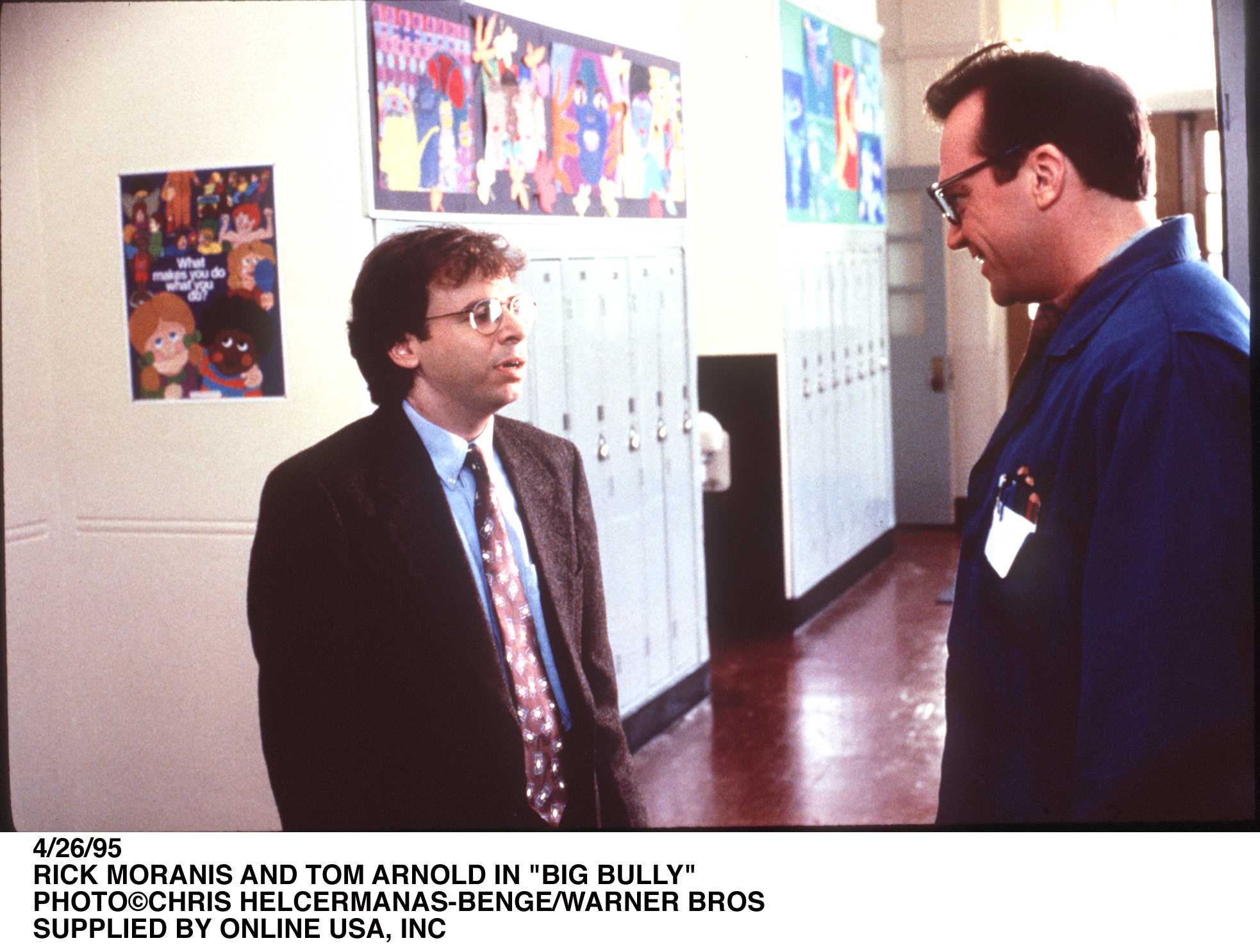 4/26/95 LOS ANGELS, CA RICK MORANIS AND TOM ARNOLD IN
