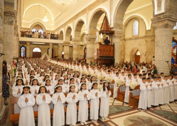 Over 450 children celebrate first holy Communion this month in Qaraqosh, Iraq