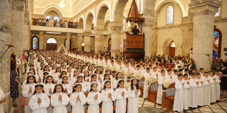 Over 450 children celebrate first holy Communion this month in Qaraqosh, Iraq