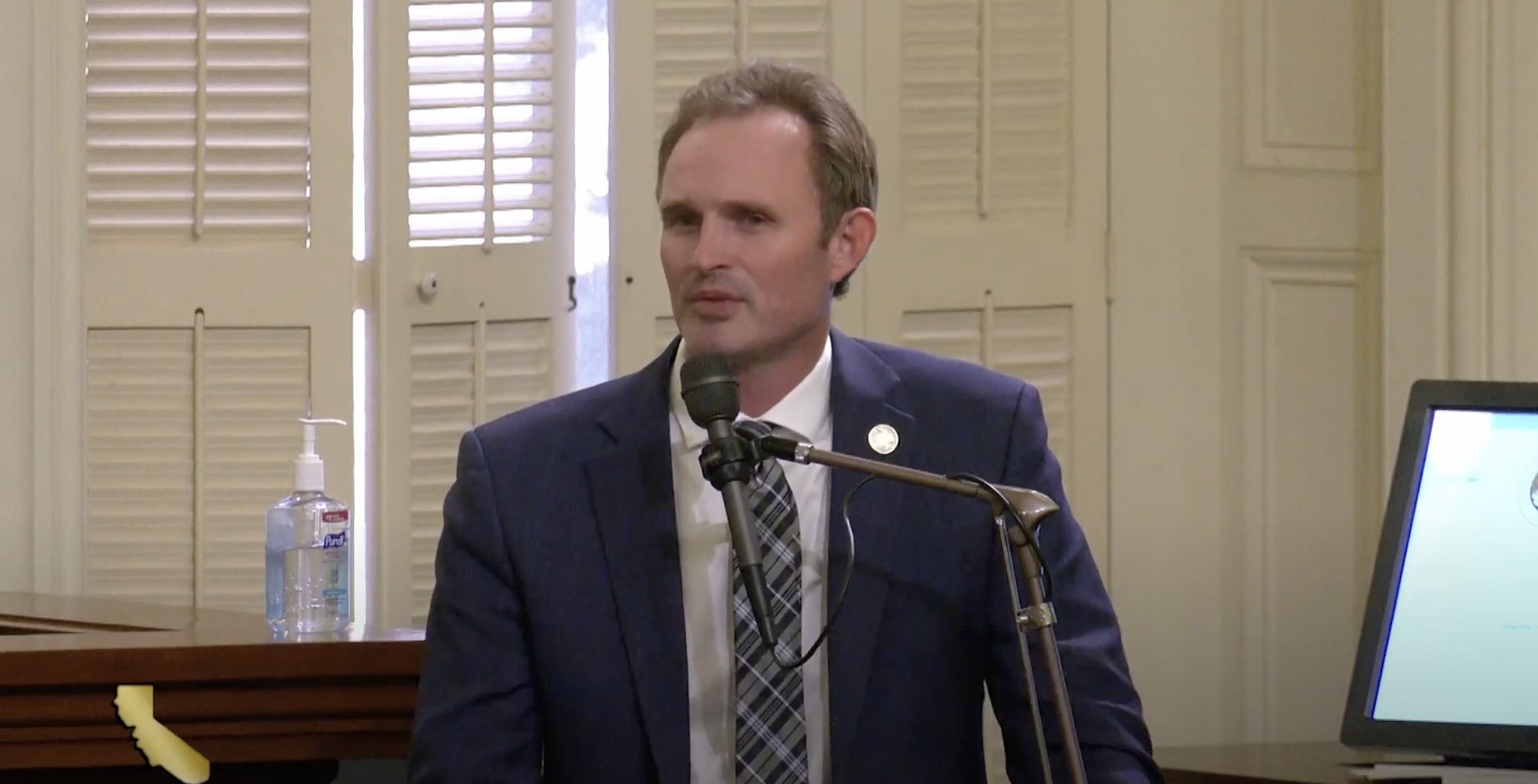 California State Rep. James Gallagher. YouTube screen grab. 