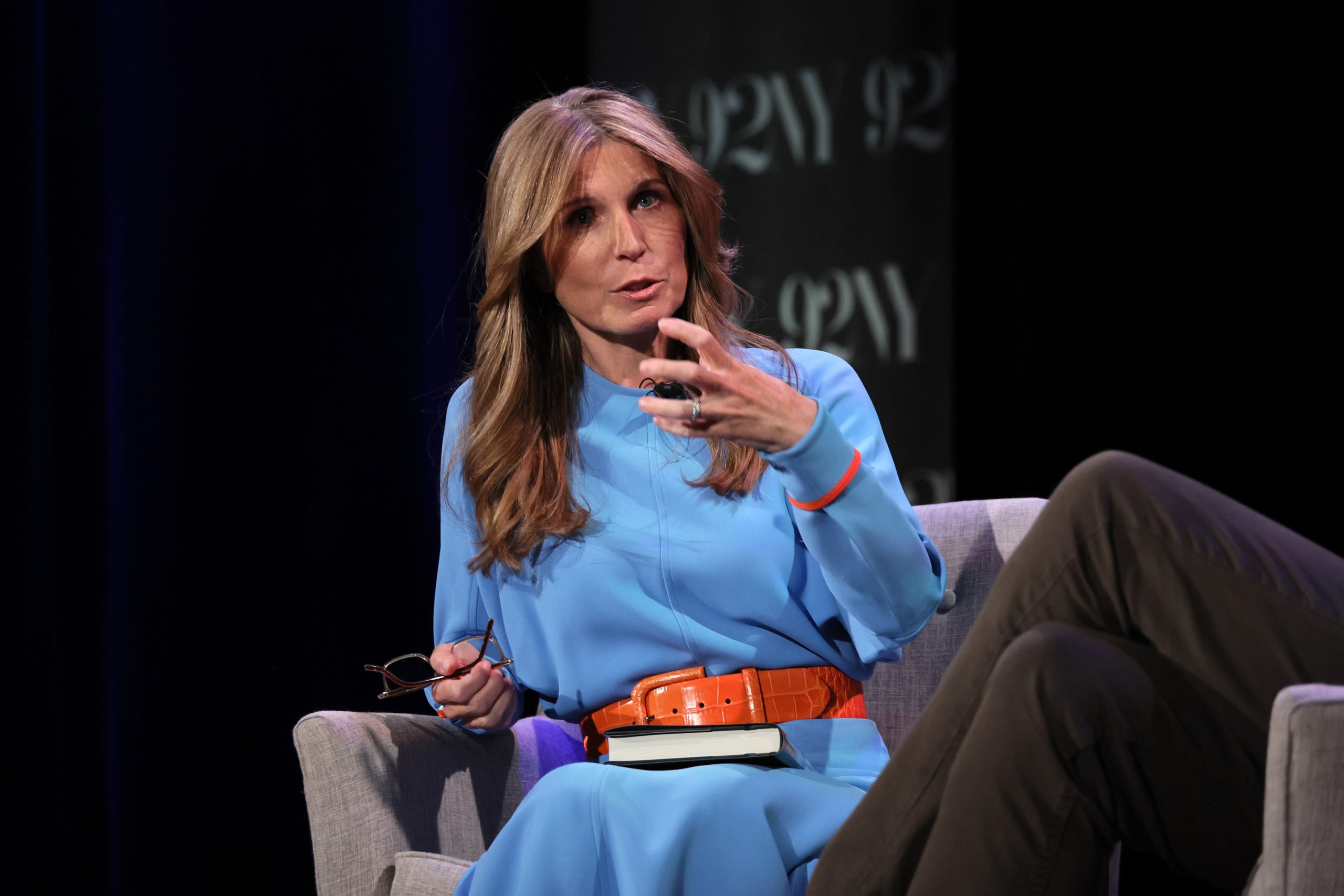 Nicolle Wallace speaks onstage during Former FBI Director James Comey In Conversation With MSNBC's Nicolle Wallace at 92NY on May 30, 2023 in New York City. (Photo by Dia Dipasupil/Getty Images)