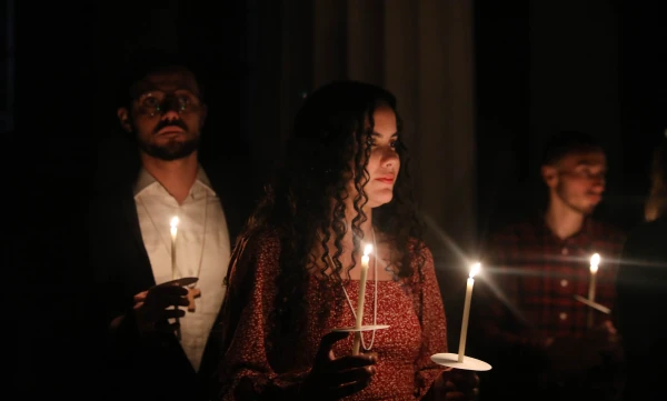 Fom the Easter Vigil Mass in St. Mary’s Pro-Cathedral, Dublin, April 19, 2025. Credit: John McElroy