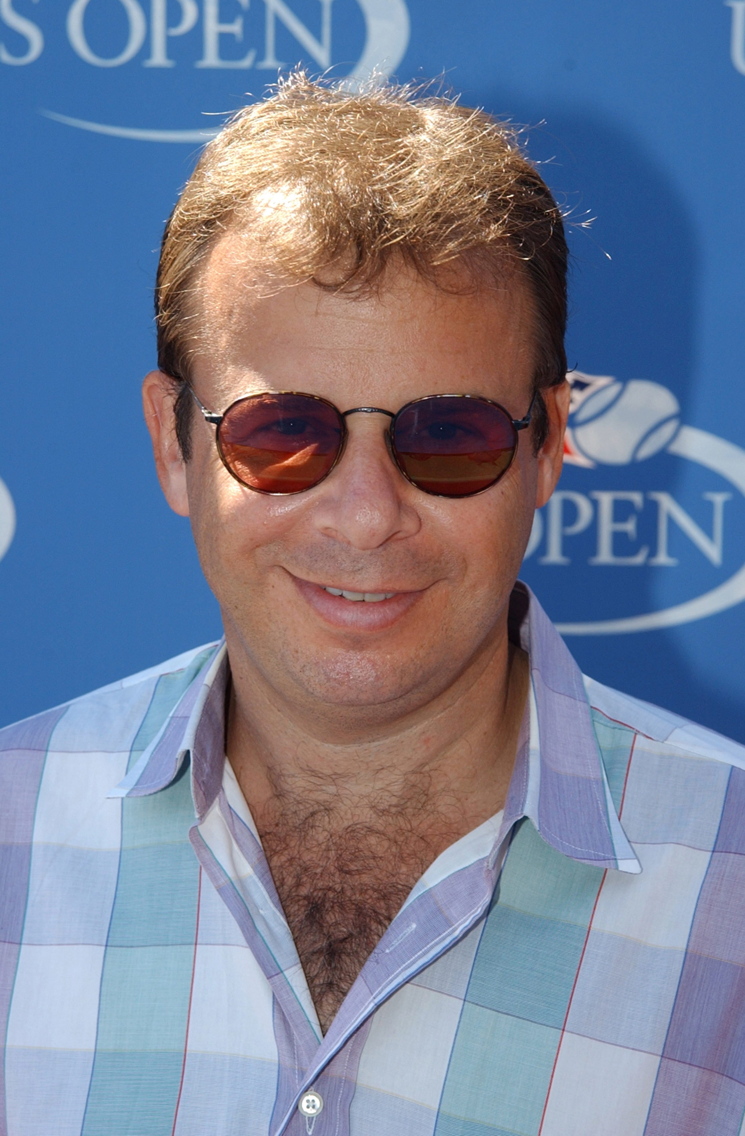 Rick Moranis during Official US Open celebrity Men's singles finals "Buzz" party hosted by the USTA at USTA National Tennis Center in Flushing Meadow, New York, United States. (Photo by Dimitrios Kambouris/Getty Images)