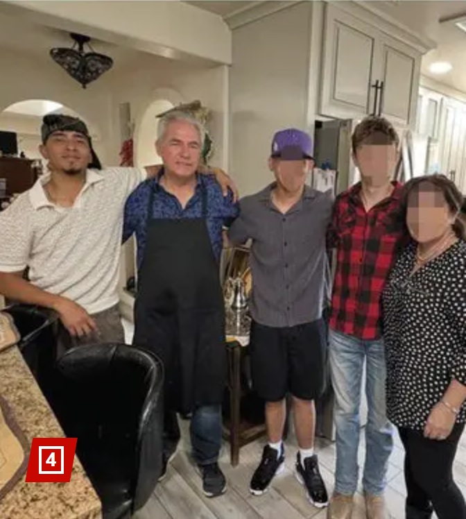When Good Judges Go Bad 1 suspected tren de aragua terrorist christhian ortega-lopez with then-judge “joel” cano and his family in the home that they shared with him (u.s. district court for the district of new mexico) spectator.org