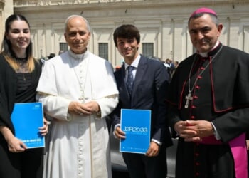 Young people present to Pope Leo XIV their spiritual renewal project for Europe