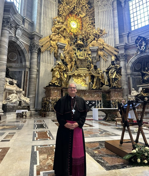 Hilario González García, bishop of Saltillo, Mexico, in St. Peter's Basilica. Credit: Photo courtesy of Diocese of Saltillo, Mexico
