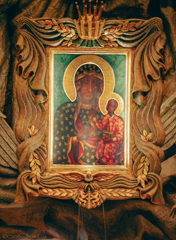 The icon of Our Lady of Czestochowa is displayed at the National Shrine of Our Lady of Czestochowa in Doylestown, Pennsylvania, Sunday, June 29, 2025. Credit: Courtesy of the National Shrine of Our Lady of Czestochowa