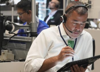 Wall Street hanging near its record as doubts continue about Trump's proposed tariffs