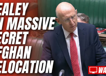 Healey Answers Questions in Commons on Secret Afghan Relocation Scheme – Guido Fawkes