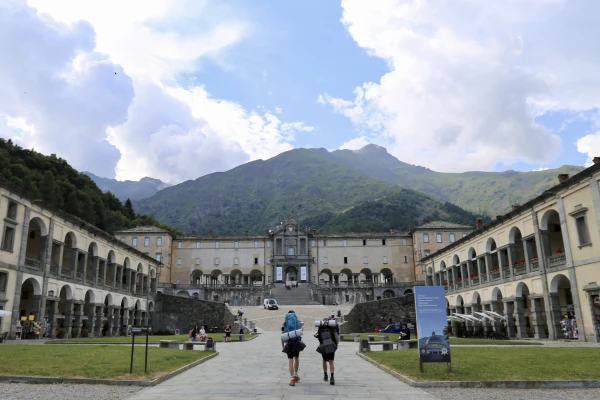 For centuries, pilgrims have hiked up to the Marian Sanctuary of Oropa, Italy. Credit: Courtney Mares