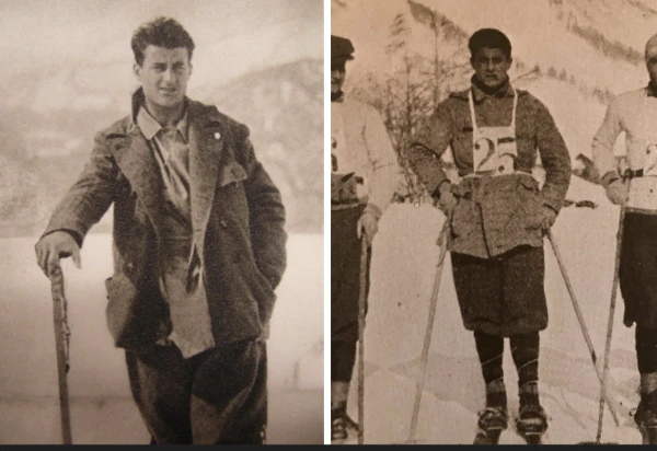 Pier Giorgio Frassati skiing in Val di Susa, Italy. Credit: Associazione Pier Giorgio Frassati Torino