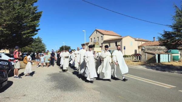 Every year, on the Sunday closest to July 22, a procession with Mary Magdalene’s skull — contained in a gold reliquary — takes place throughout the streets of Sainte-Maximine in France. Credit: Sanctuary of La Sainte-Baume