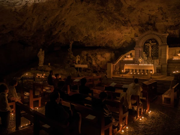 The grotto at the Sanctuary of La Sainte-Baume. Credit: Sanctuary of La Sainte-Baume