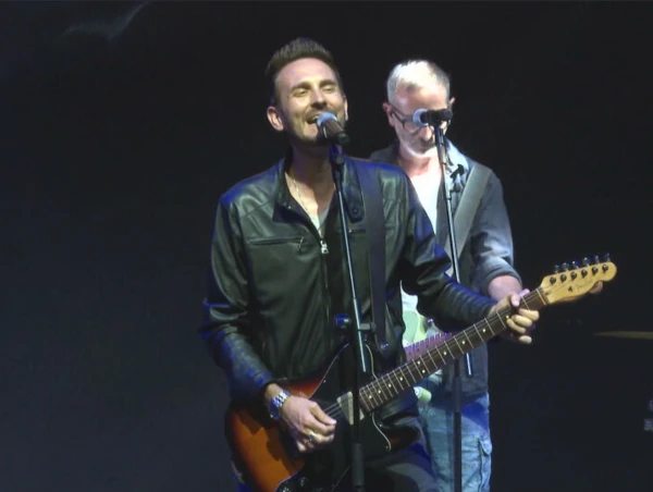 Francesco Lorenzi, lead singer of the Italian band The Sun. Credit: Screenshot EWTN News Nightly