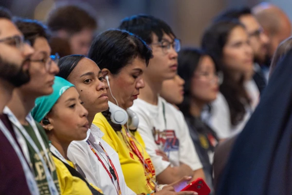 Digial missionaries and Catholic influencers participate in the the Mass for the Jubilee of Digital Missionaries and Catholic Influencers on July 29, 2025, in St. Peter’s Basilica at the Vatican. Credit: Daniel Ibañez/CNA