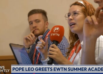 Pope Leo XIV welcomes EWTN Summer Academy journalism students to Rome