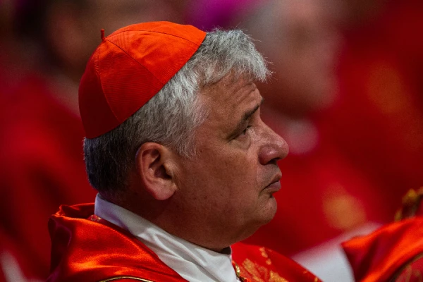 Papal almoner Cardinal Konrad Krajewski, pictured in St. Peter’s Basilica on June 29, 2019. Credit: Daniel Ibáñez/CNA