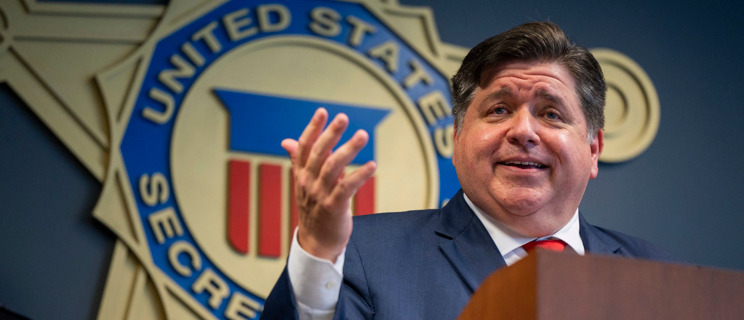 Illinois Governor JB Pritzker Holds News Conference Discussing Security At The Democratic National Convention