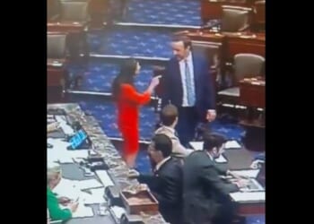 Footage from floor of US Senate captures Sen. Katie Britt chewing out Dem colleague