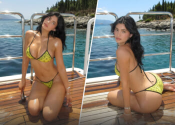 Kylie Jenner Takes a Dip in Vintage $7,500 Chanel Bikini During Dreamy Greece Vacation While Americans Struggle to Make Ends Meet