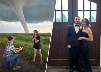 Storm Chasers Get Engaged Next to a Raging Tornado – ‘Couldn’t Have Asked for a Better Proposal’ [WATCH]