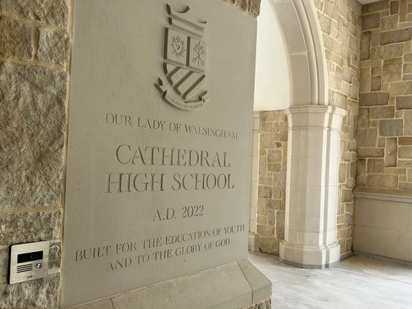 Cathedral High School, located at the Cathedral of Our Lady of Walsingham in Houston. Credit: Amira Abuzeid/CNA