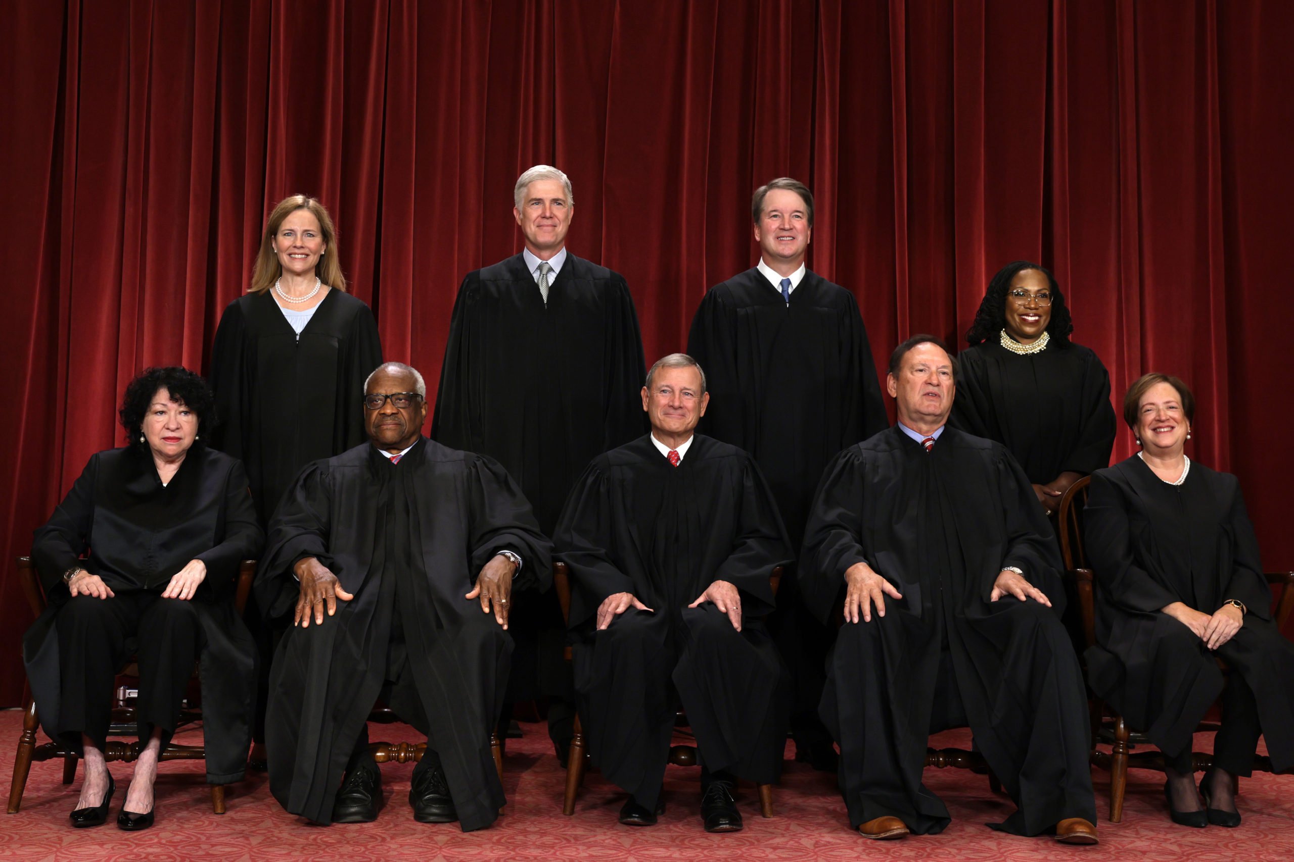 The U.S. Supreme Court Poses For Official Group Photo