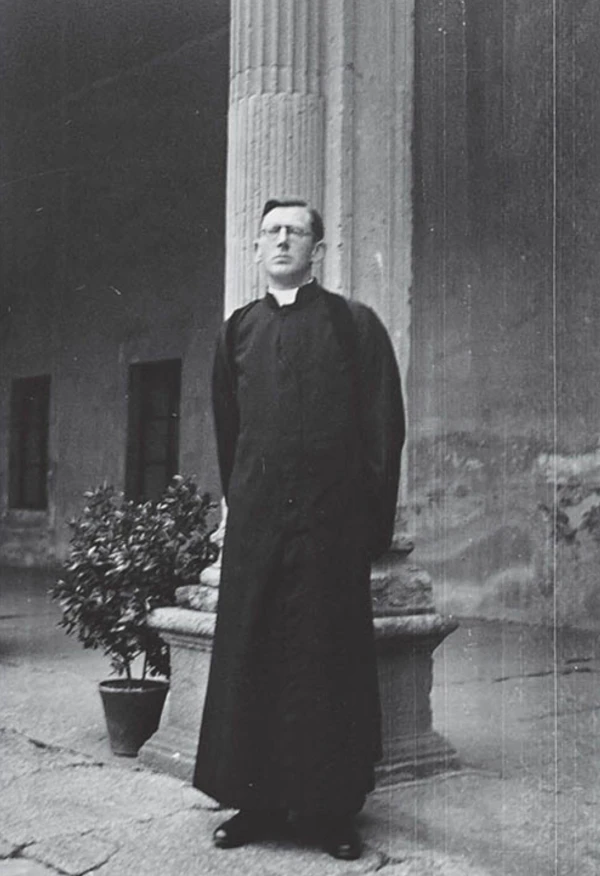 Father Alexander McCabe in 1938 in Salamanca, Spain. A Cavan, Ireland-born priest who studied at the college, he was rector of the Irish College from 1936 until its closure. Credit: National Library of Ireland