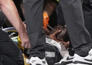Lions' Morice Norris shares good news after he was taken off field in ambulance
