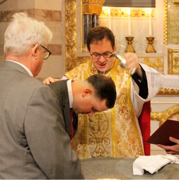 Yarden Zelivanksy was baptized on Nov. 11, 2021, at St. Francis of Assisi Church in Vienna. Credit: Yarden Zelivansky