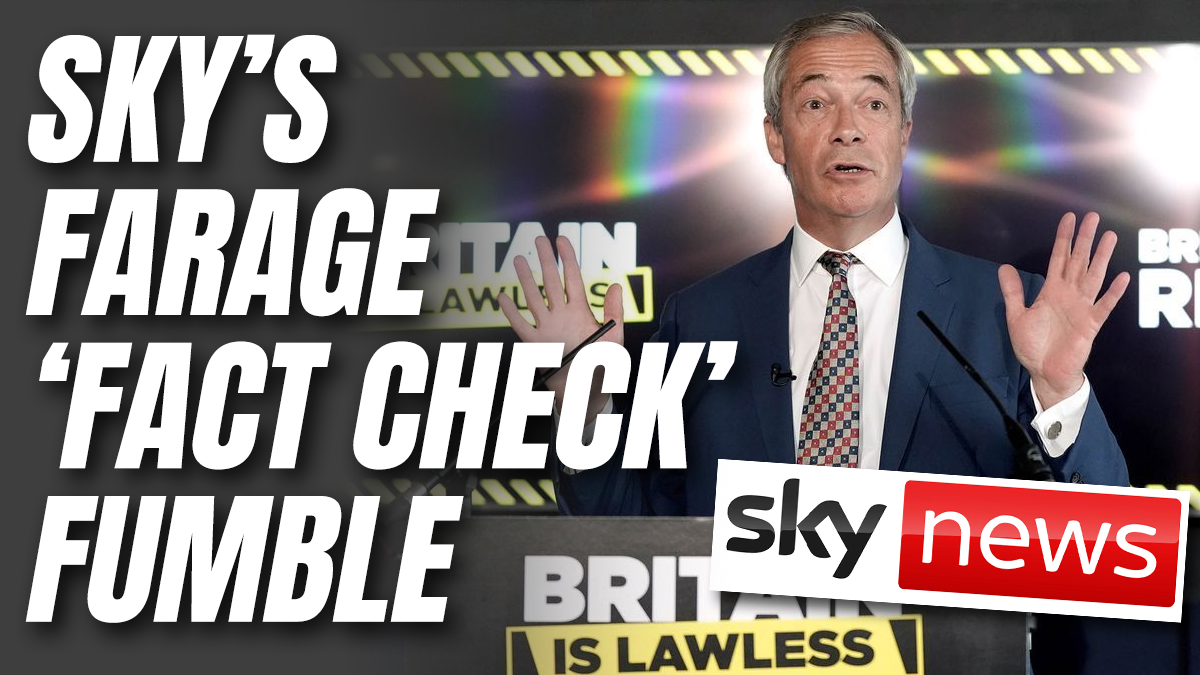 Sky's Farage 'Fact Check' Blown Apart As Met Admits Supplying "Incorrect" Guidance – Guido Fawkes