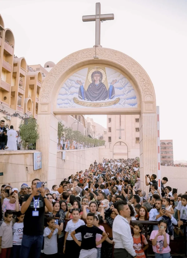 The well-known religious site also now hosts one of the largest annual religious celebrations in Egypt. Every year, from Aug. 7–22, during the feast of the Virgin Mary, the Holy Family’s visit to Assiut is celebrated. Credit: ACI MENA