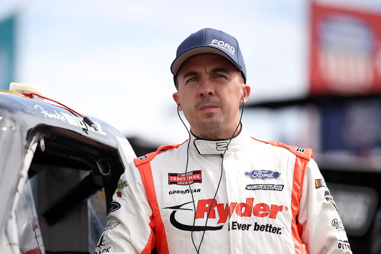 NORTH WILKESBORO, NORTH CAROLINA - MAY 17: Frankie Muniz, driver of the #33 Levrack Ford, looks on during practice for the NASCAR Craftsman Truck Series Window World 250 at North Wilkesboro Speedway on May 17, 2025 in North Wilkesboro, North Carolina. (Photo by James Gilbert/Getty Images)