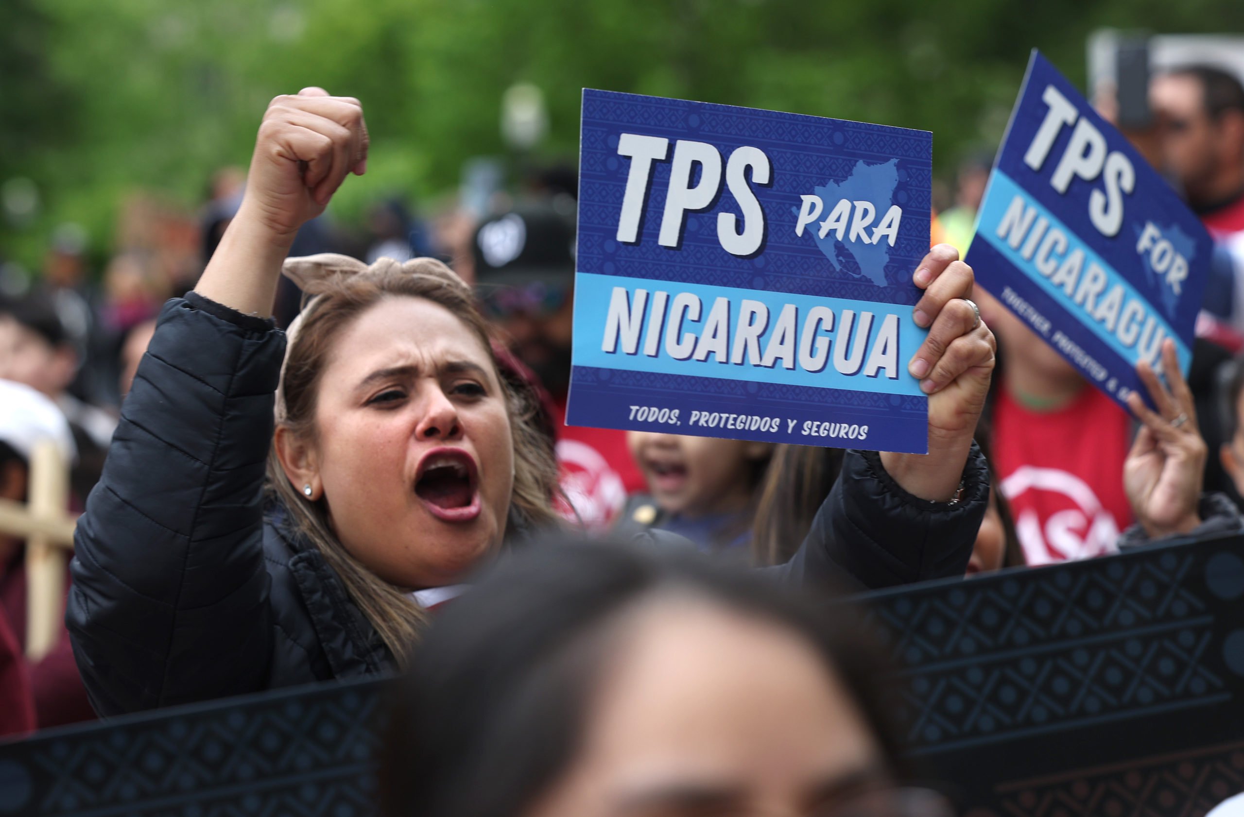 Rally Held In D.C. Calling For Temporary Protected Status Designation For Central Americans In The U.S.