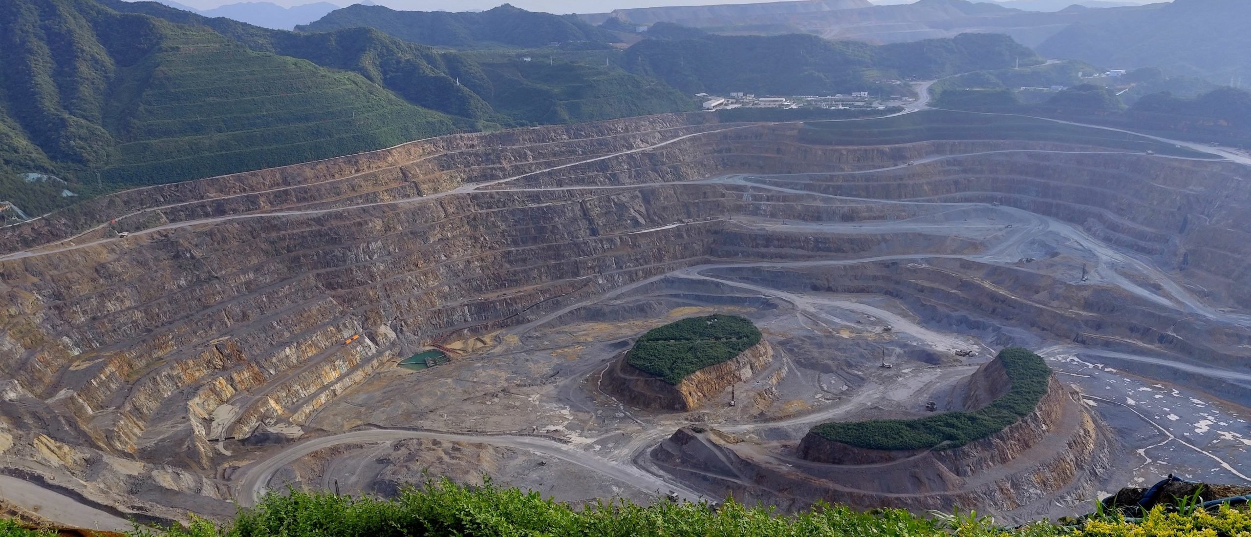 This photo taken on May 17, 2025 shows the Dexing Copper Mine, an open-pit copper mine in Dexing, in China's central Jiangxi province. (Photo by -/AFP via Getty Images)