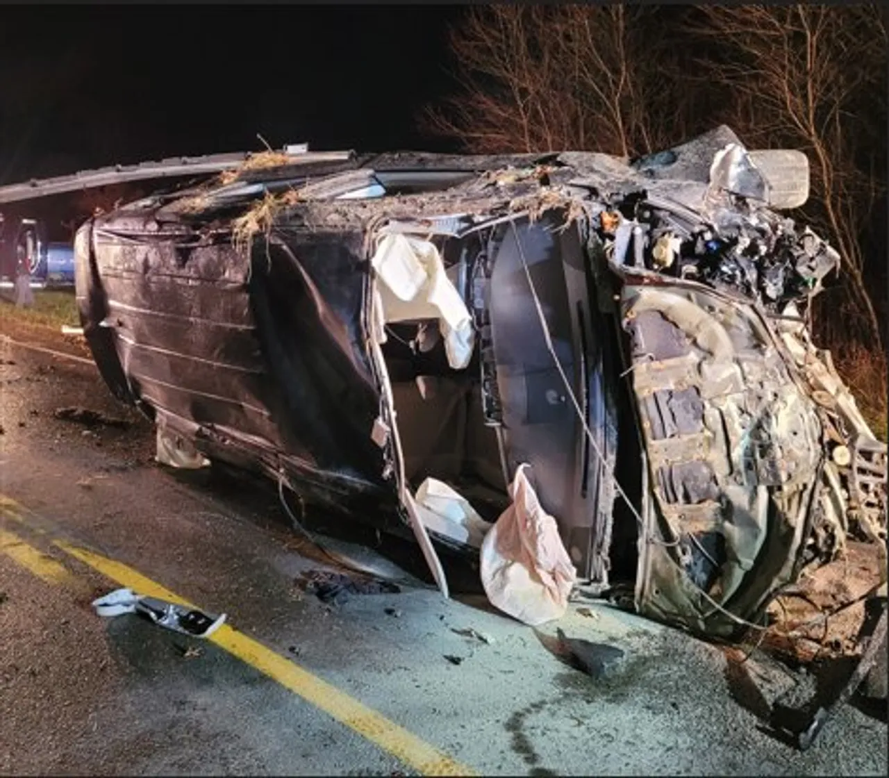 Aryan Deshwal accident scene. Image courtesy of Border Patrol. 