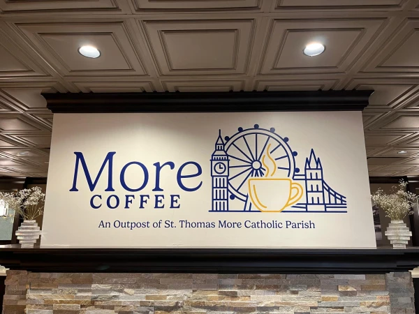 More Coffee is a new coffee shop owned by a parish in the Archdiocese of Denver that aims to serve as an outpost of evangelization. Credit: Francesca Fenton/CNA