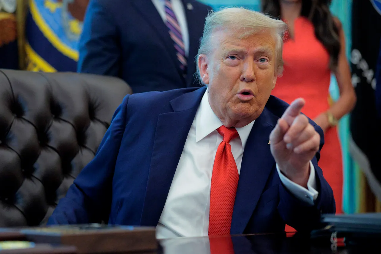 WASHINGTON, DC - AUGUST 25: U.S. President Donald Trump talks to journalists after signing executive orders in the Oval Office at the White House on August 25, 2025 in Washington, DC. Furthering his federal takeover of the capital city’s law enforcement, Trump signed orders ending cashless bail in the District of Columbia, mandating prosecution for people who desecrate the American flag -- including by burning it -- and other orders. (Photo by Chip Somodevilla/Getty Images)